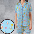 Rocko and Spunky Pattern Rocko's Modern Life Satin Short-Sleeve Pajamas Set