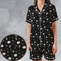 Appa Yip Yip Avatar Pattern Satin Short-Sleeve Pajamas Set