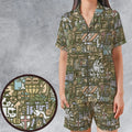 The Whole Grail Monty Python Satin Short-Sleeve Pajamas Set