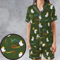 Moggle Music Final Fantasy Satin Short-Sleeve Pajamas Set