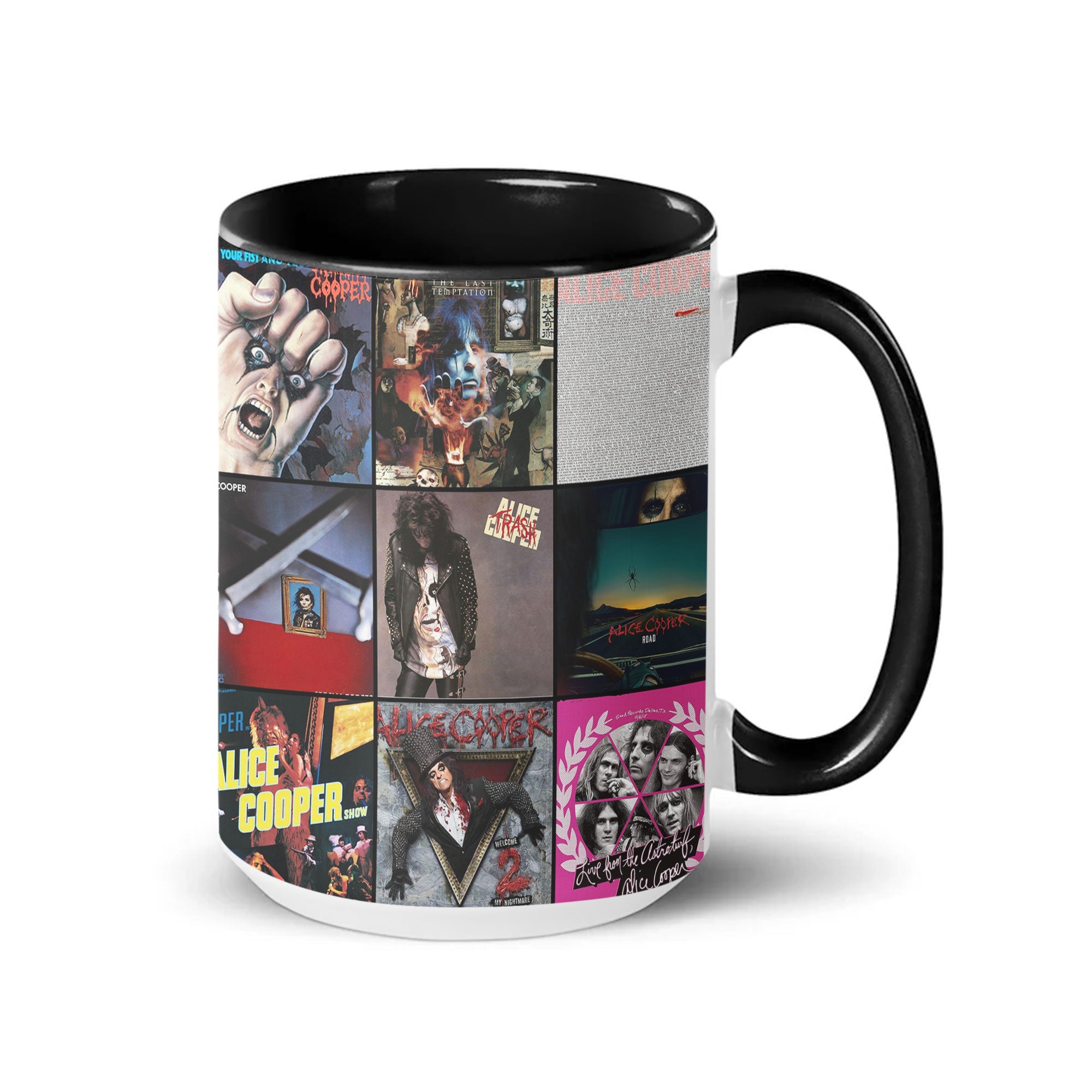 Alice Cooper Accent Mug Classic Album Cover Collage Gift