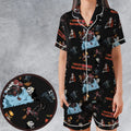 Rocky Horror Bullwinkle Satin Short-Sleeve Pajamas Set