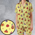 The Electric Mayhem Characters The Muppet Show Satin Short-Sleeve Pajamas Set