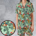 Simpsonmon The Simpsons Pokemon Mashup Satin Short-Sleeve Pajamas Set