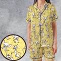 Lab Style Pinky and the Brain Satin Short-Sleeve Pajamas Set