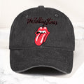 The Rolling Stones Denim Dad Cap Classic Tongue Logo Design ( With BOX)
