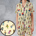 Fat Albert and the Cosby Kids Satin Short-Sleeve Pajamas Set