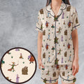 Oo-de-lally Robin Hood Characters Satin Short-Sleeve Pajamas Set