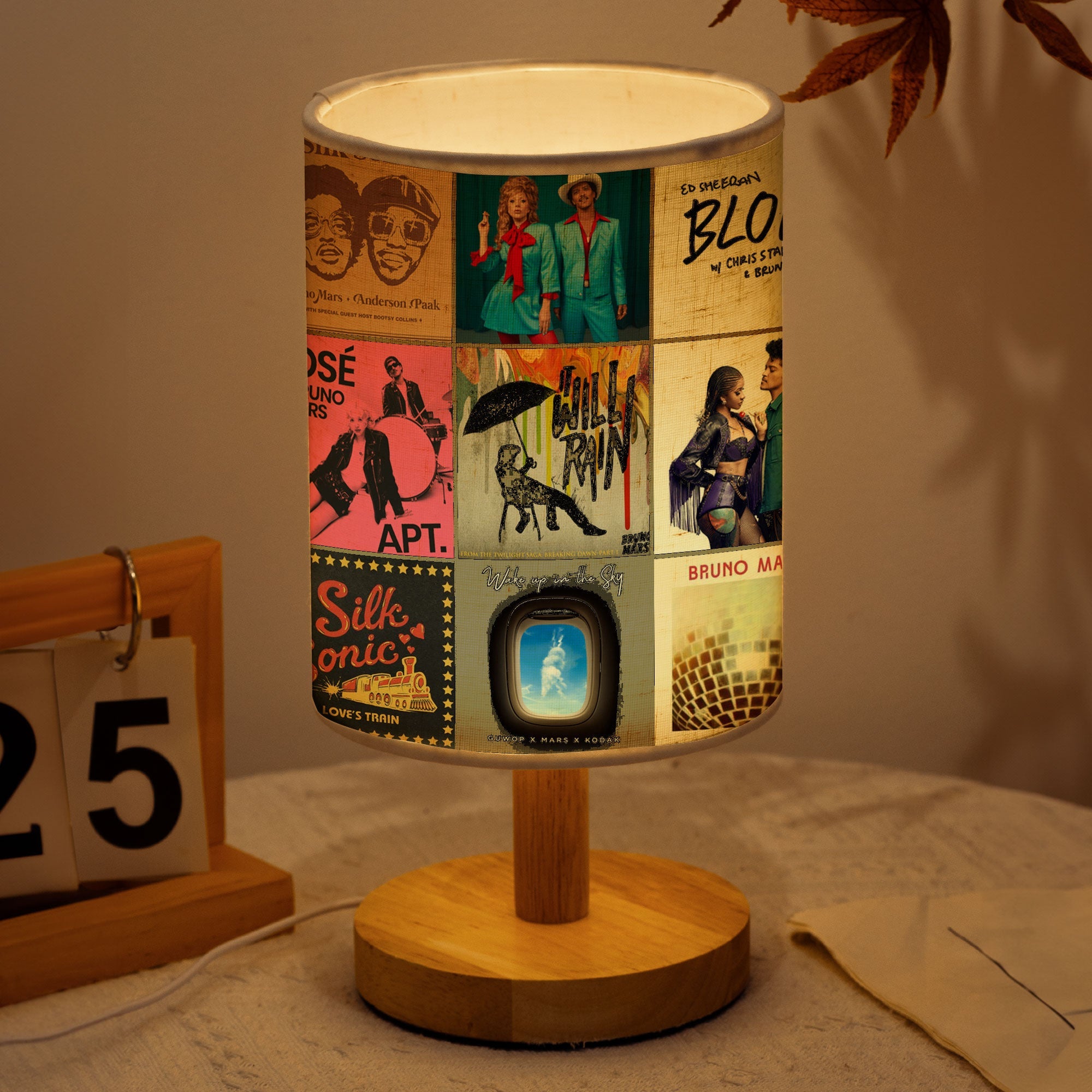 Bruno Mars Fabric Lamp A Warm Glow for True Fans