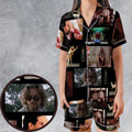 The Big Lebowski Famous Scenes Satin Short-Sleeve Pajamas Set