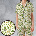 St.Patrick’s Day Pattern Satin Short-Sleeve Pajamas Set