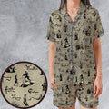 Hencing Fighting The Princess Bride Satin Short-Sleeve Pajamas Set