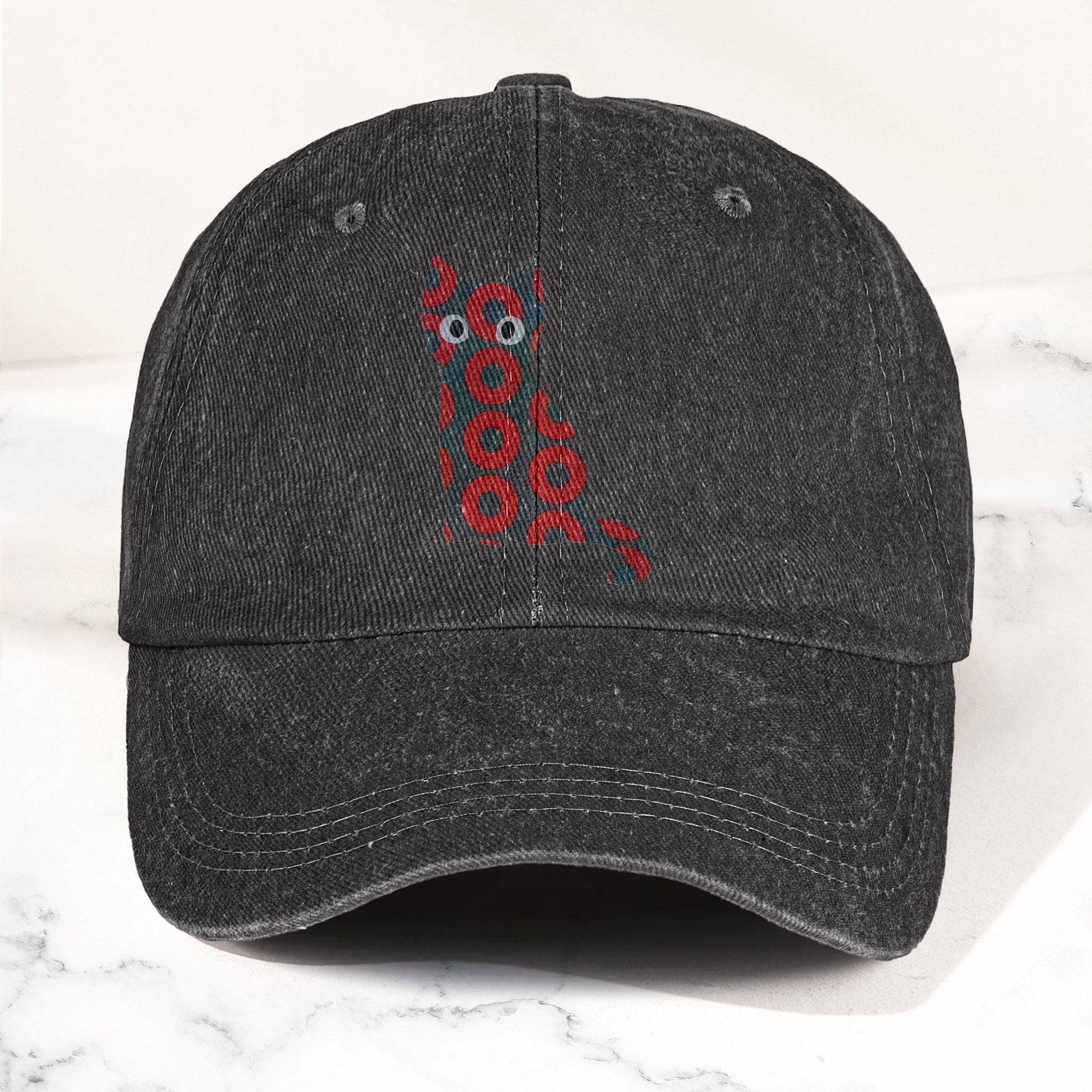 5-PACK Holographic Phish Cat Denim Cap Retro Music Fan Merch Cap Gift For Dad (With Box)