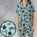 Lunch Lady Land SNL Satin Short-Sleeve Pajamas Set
