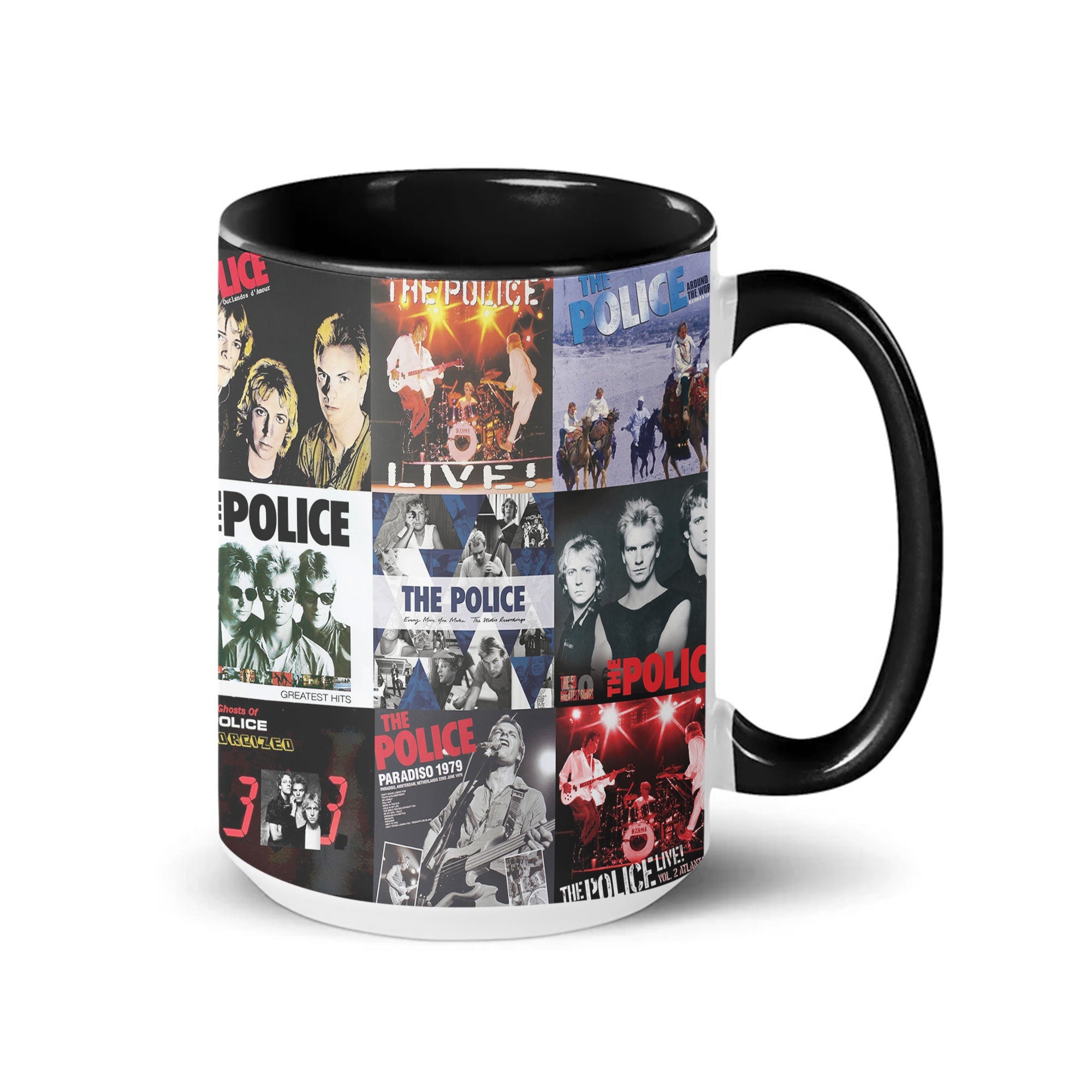 The Police Accent Mug Classic Album Cover Collage Gift