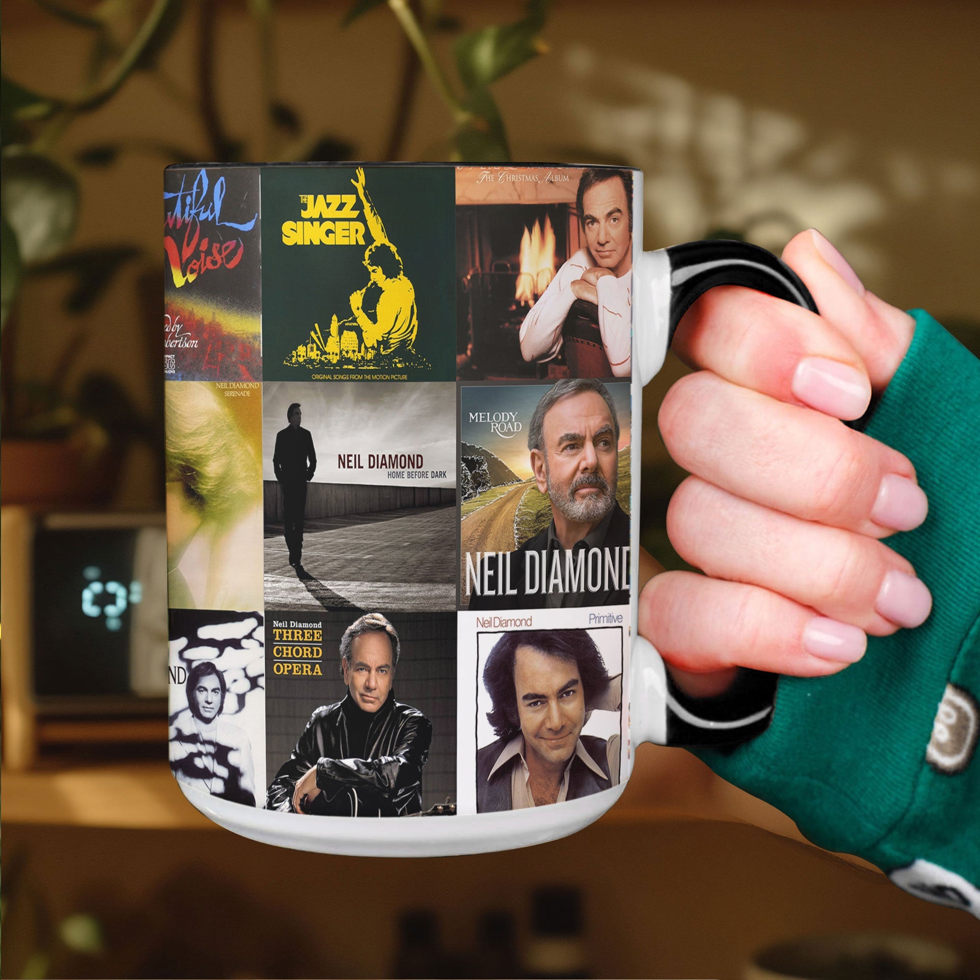 Neil Diamond Accent Mug Classic Album Cover Collage Gift