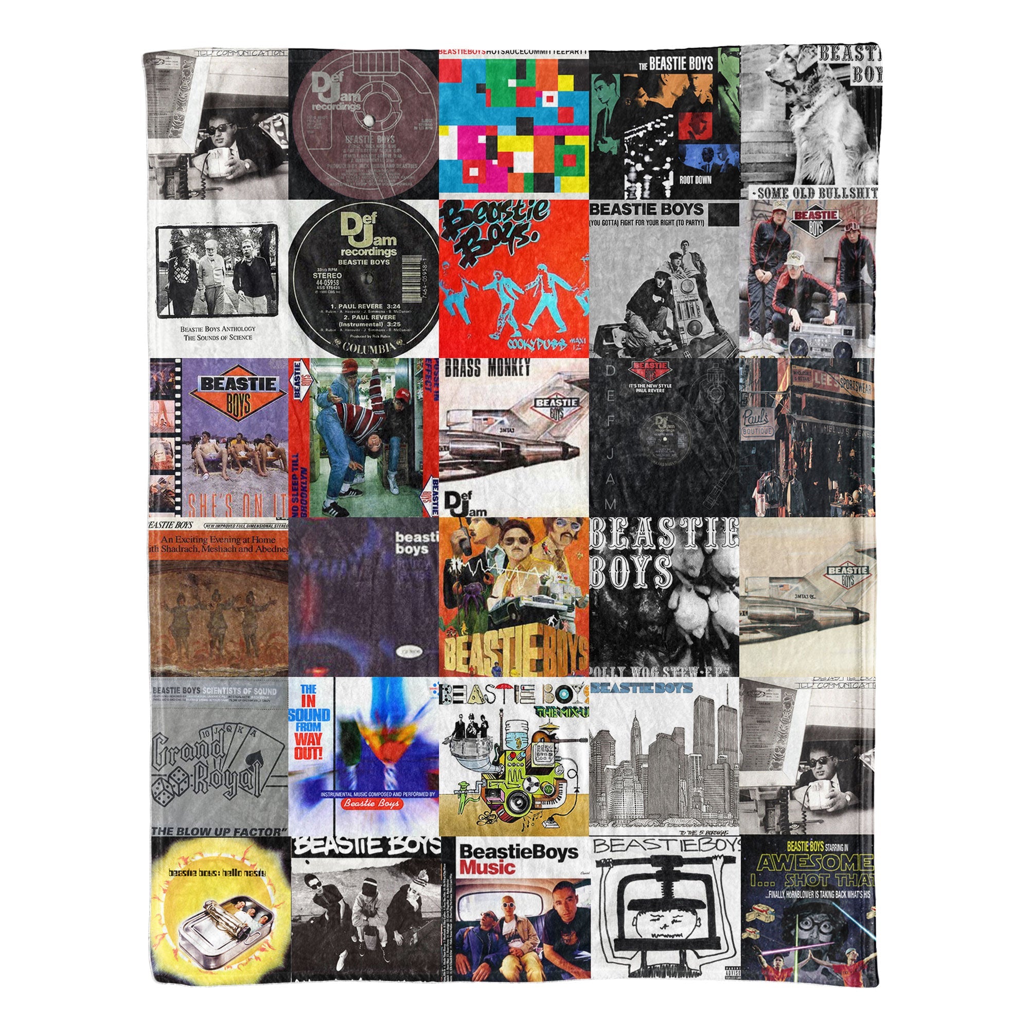 Beastie Boys Sherpa Blanket Hip-Hop & Punk Fusion Warmth Wrapped in Iconic Album Art