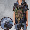 Turtles vs Ninja Teenage Mutant Ninja Turtles Satin Short-Sleeve Pajamas Set