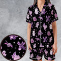 Halloween Final Fantasy Cuties Satin Short-Sleeve Pajamas Set