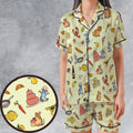 Chef Life Ratatouille Satin Short-Sleeve Pajamas Set