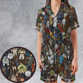 Star Wars Characters Figures Satin Short-Sleeve Pajamas Set