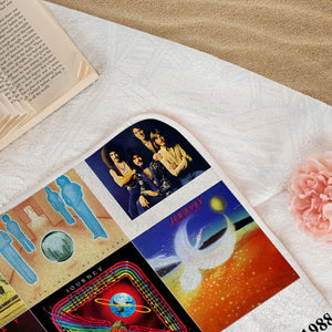 Journey Band Beach Towel Album Cover Collage Classic Rock Towel