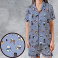 Purrs and Recreation Parks and Recreation Satin Short-Sleeve Pajamas Set