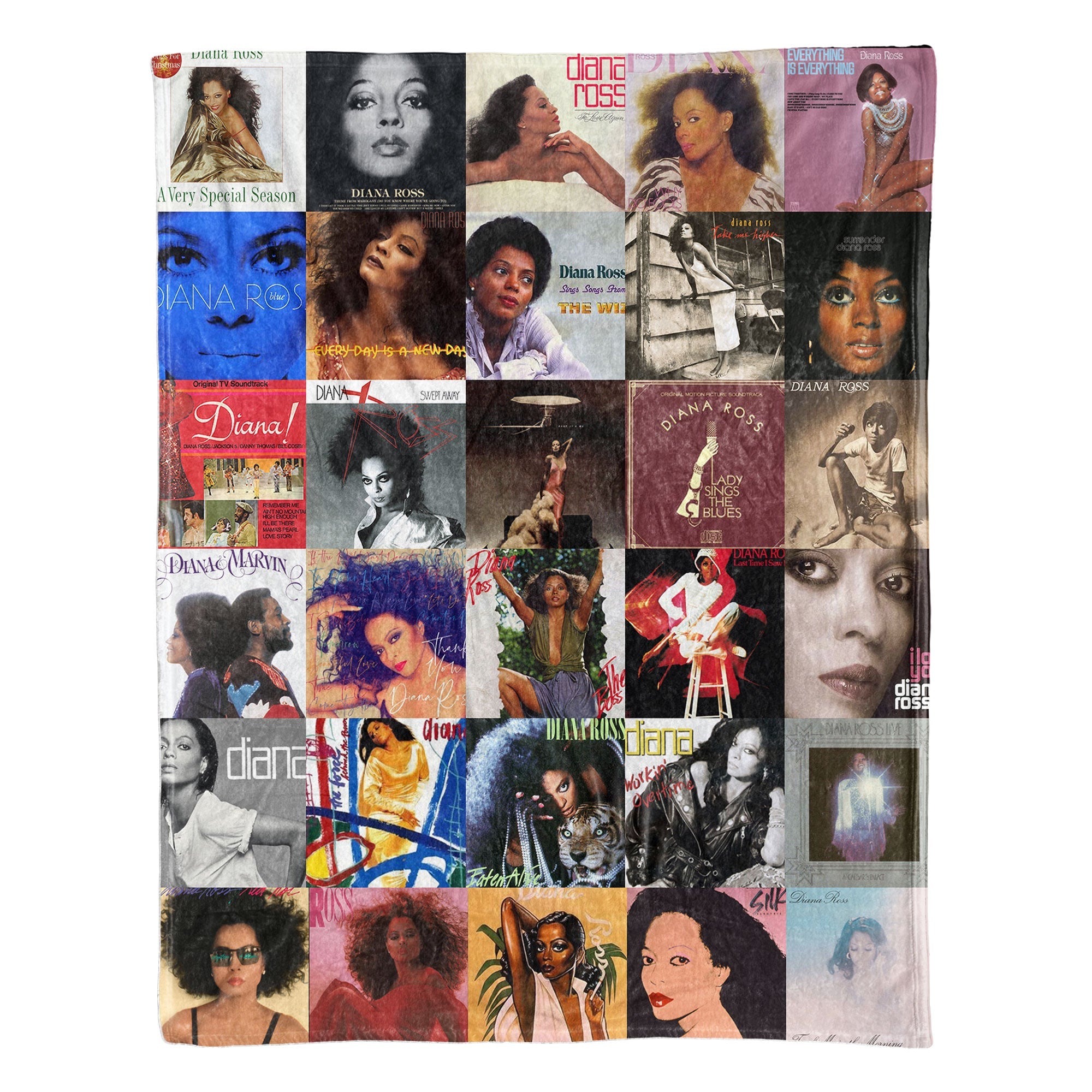 Diana Ross Sherpa Blanket A Soul & Motown Icon Wrapped in Comfort