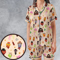 Western Life The Muppet Show Satin Short-Sleeve Pajamas Set