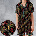 Feed Me Seymour Horror Little Shop Satin Short-Sleeve Pajamas Set