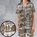 The Tapestry Journey Monty Python Satin Short-Sleeve Pajamas Set