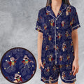 Best Taxi Service Mr Toad Wild Ride Satin Short-Sleeve Pajamas Set