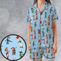 Roger Rabbit Jessica Rabbit The Weasels Who Framed Roger Rabbit Satin Short-Sleeve Pajamas Set