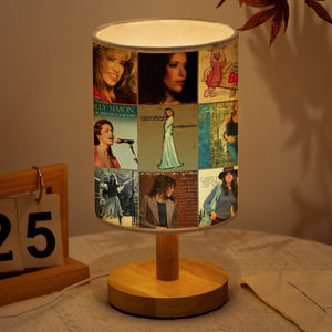 Carly Simon Fabric Lamp Timeless Elegance Album Art Collection