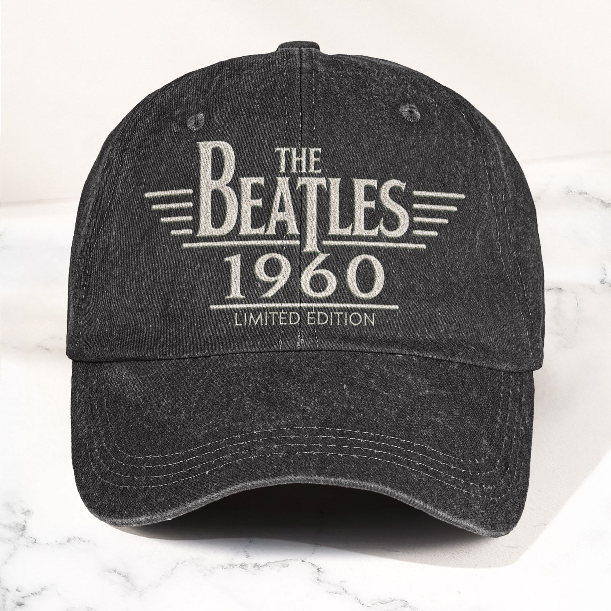 The Beatles 1960 Est Denim Cap Vintage Dad Cap Gift For Dad (With Box)