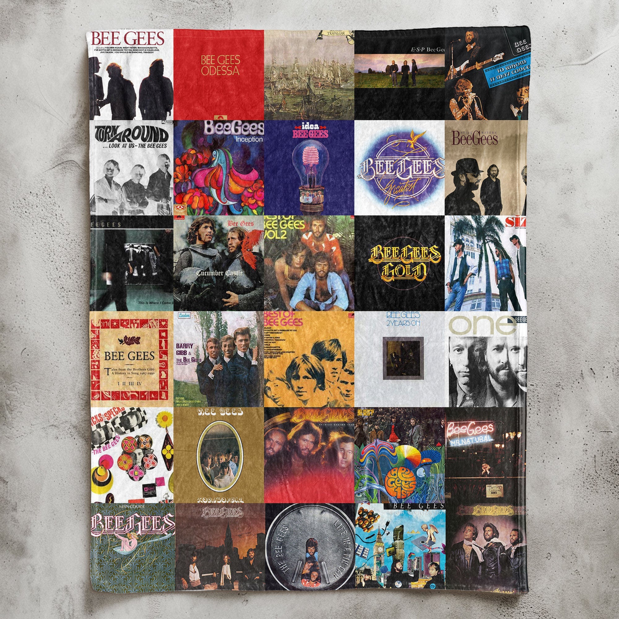 Bee Gees Sherpa Blanket Timeless Pop & Disco Warmth Wrapped in Iconic Album Art