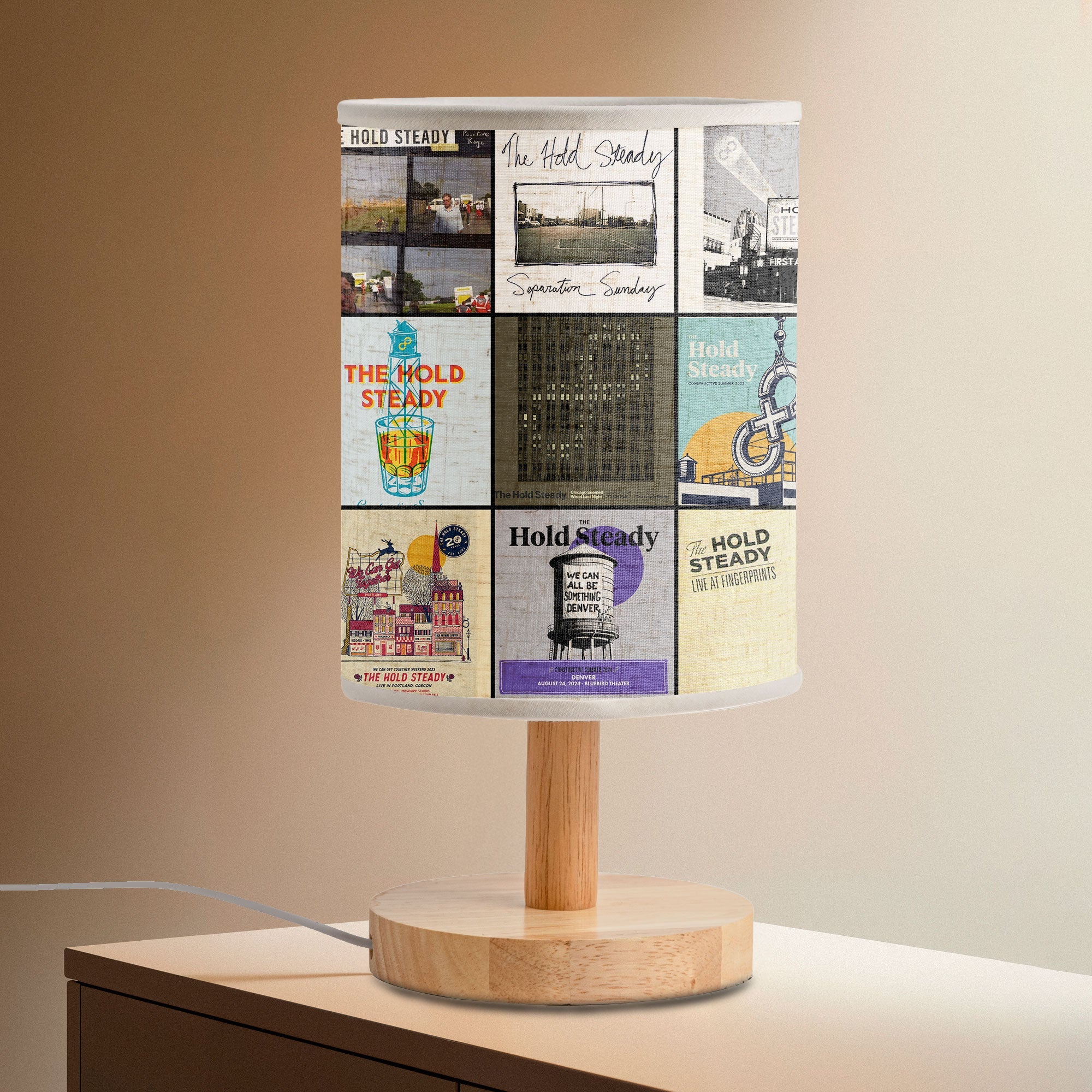 The Hold Steady Albums Fabric Lamp Indie Barroom Stories Glow