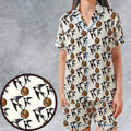 European Swallow Monty Python Holy Grail Satin Short-Sleeve Pajamas Set