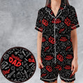 Dungeon Daddy DND Satin Short-Sleeve Pajamas Set