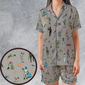Escape from the Death Star Star Wars Satin Short-Sleeve Pajamas Set