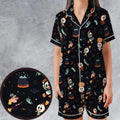 Quacky Halloween DuckTales Satin Short-Sleeve Pajamas Set