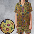 Power Team Mighty Morphin Power Rangers Satin Short-Sleeve Pajamas Set