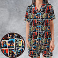 This Is The Way The Mando Pattern Satin Short-Sleeve Pajamas Set