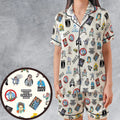 Chris Farley Matt Foley Motivational SNL Satin Short-Sleeve Pajamas Set