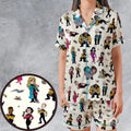 Star Trek TNG Tribute Satin Short-Sleeve Pajamas Set