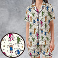 Dancing Muppets The Muppets Characters Satin Short-Sleeve Pajamas Set