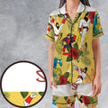 Space Ghost Coast to Coast Characters Satin Short-Sleeve Pajamas Set