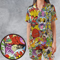 Pure Chaos Aqua Teen Hunger Force Satin Short-Sleeve Pajamas Set