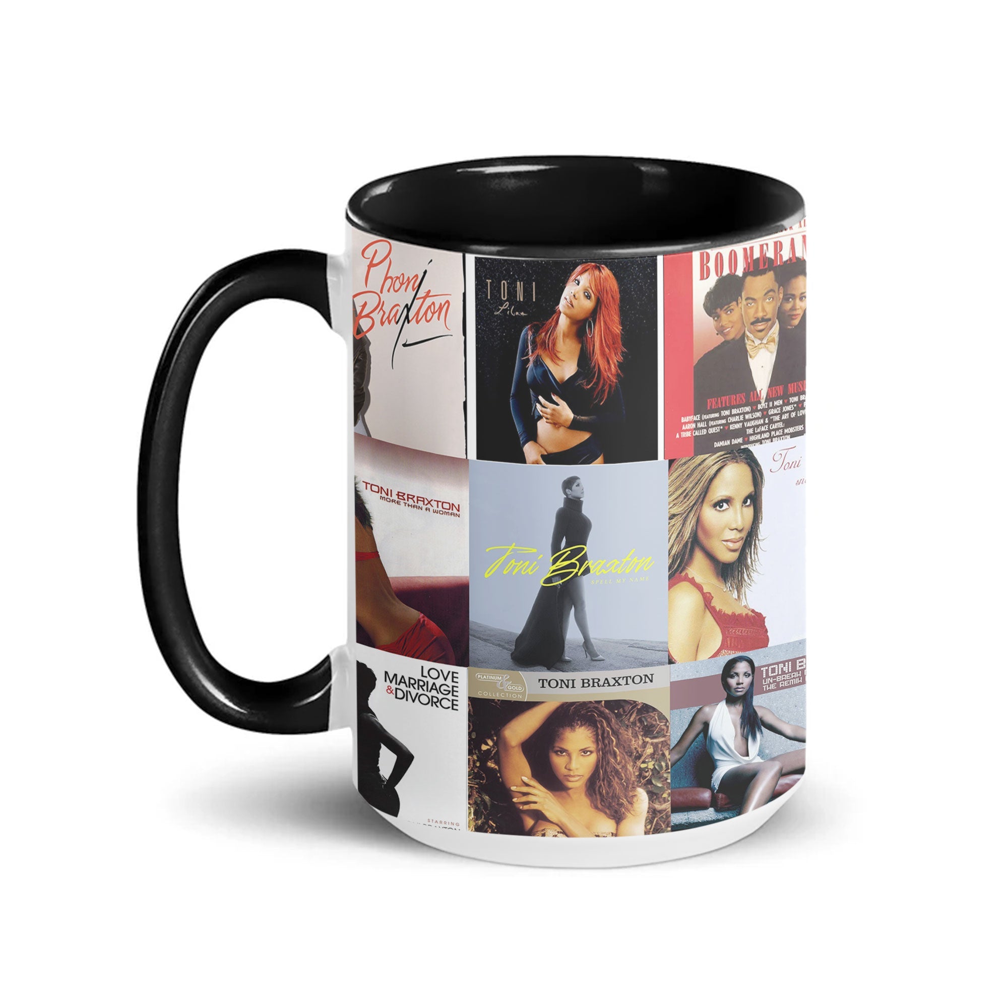 Toni Braxton Accent Mug R&B Icon Album Cover Collage Gift
