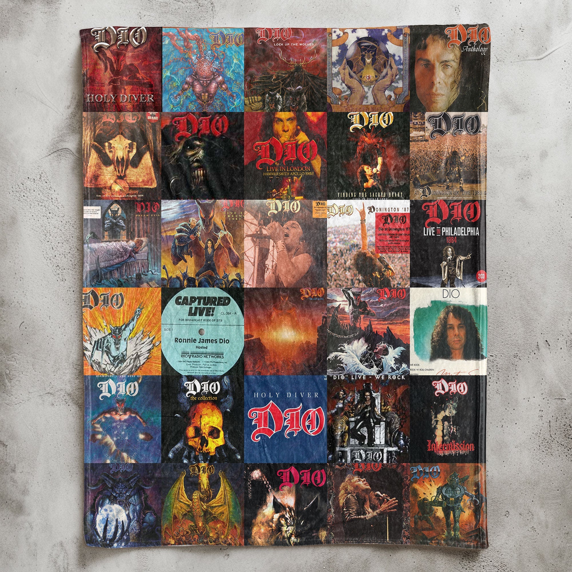 Dio Sherpa Blanket A Heavy Metal Icon Tribute for True Rock Fans